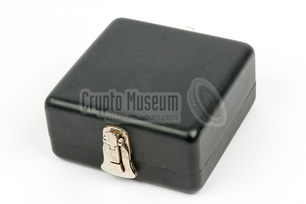 Metal box with plug-ins and crystals