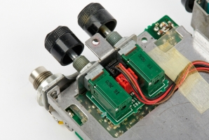 Volume and squelch potentiometers