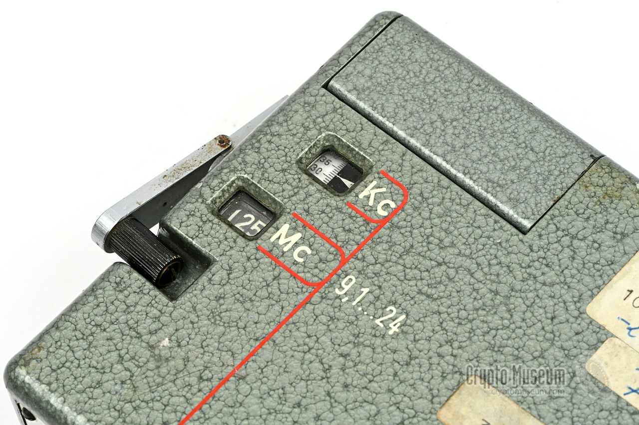 Crank in storage position