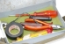Close-up of the contents of the toolkit
