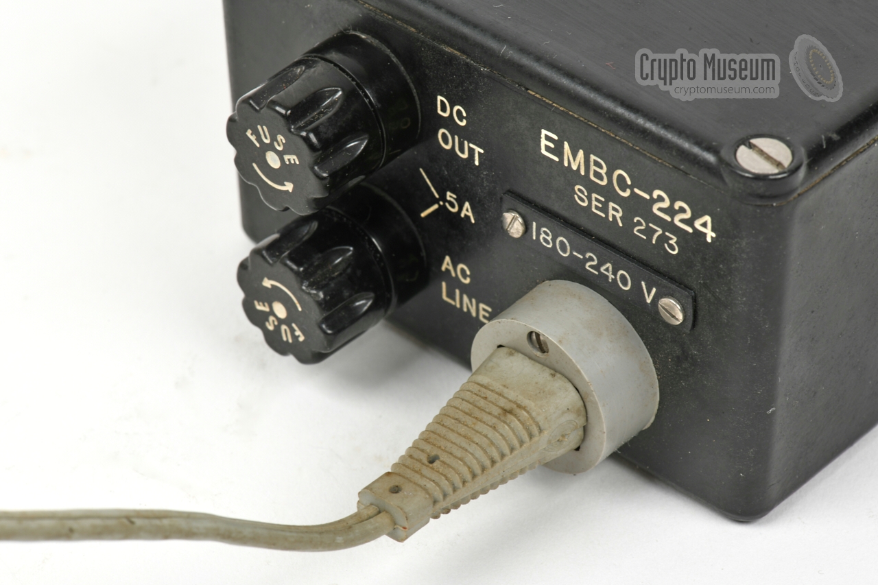 Mains power cord connected