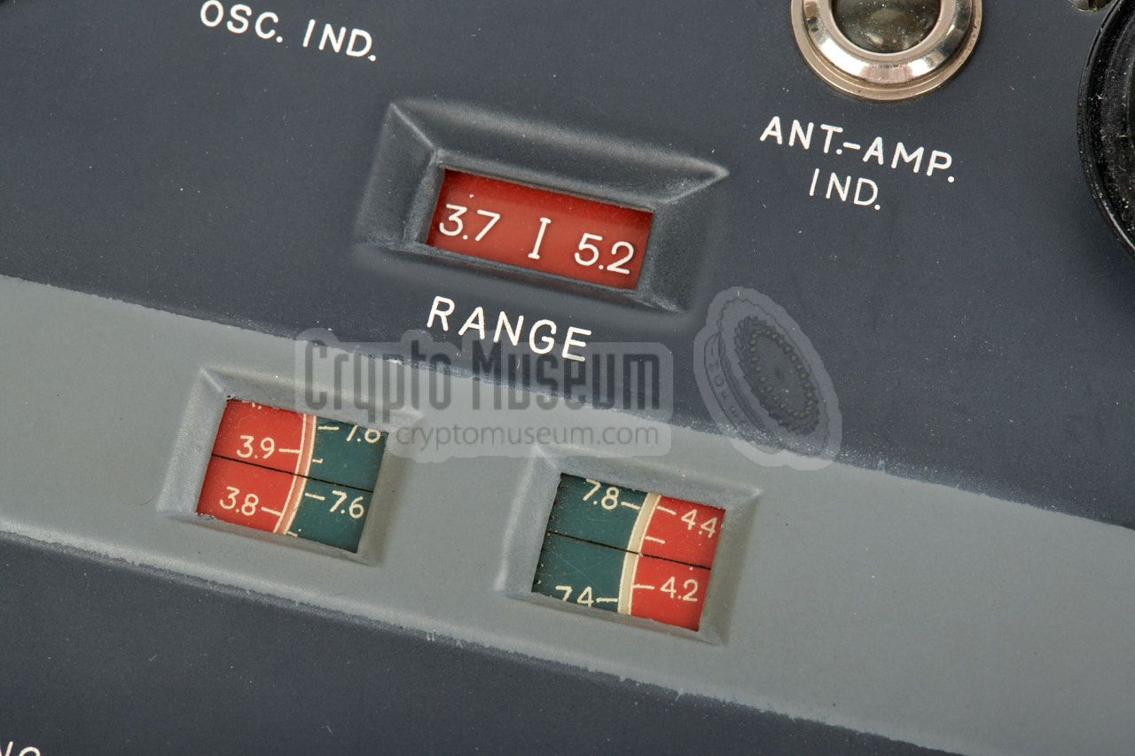 Close up of range I frequency scale