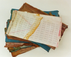 The eight codebooks that were found with the equipment
