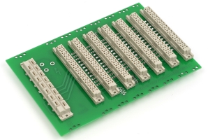 Large backplane with 7 card slots and 1 PSU slot