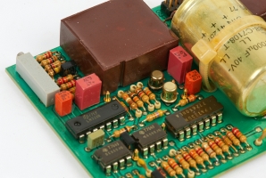 Tantalium capacitors on one of the PSU boards